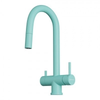  смеситель для кухни omoikiri akita s-az azur blue