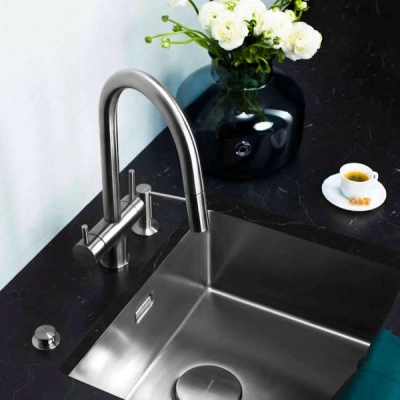  смеситель для кухни omoikiri akita s-az azur blue