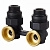 узел нижнего подключения royal thermo угловой 1/2"х3/4" ek (черный)