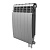 биметаллический радиатор royal thermo biliner 350 vd 4 секции silver satin