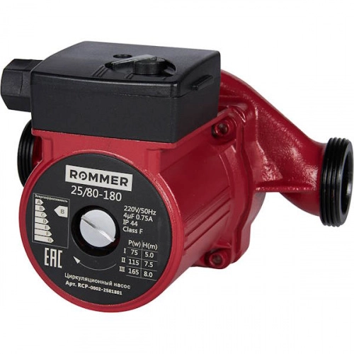 циркуляционные насос rommer 25/80-180