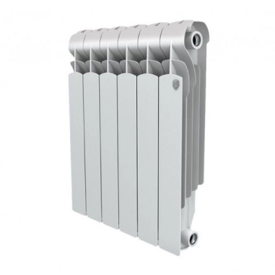 алюминиевый радиатор royal thermo indigo 2.0 500 10 секций белого цвета