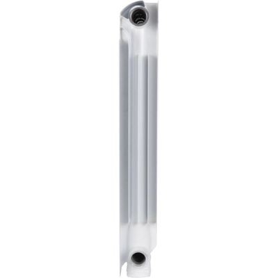 алюминиевый радиатор stout alpha 500 6 секциий белого цвета