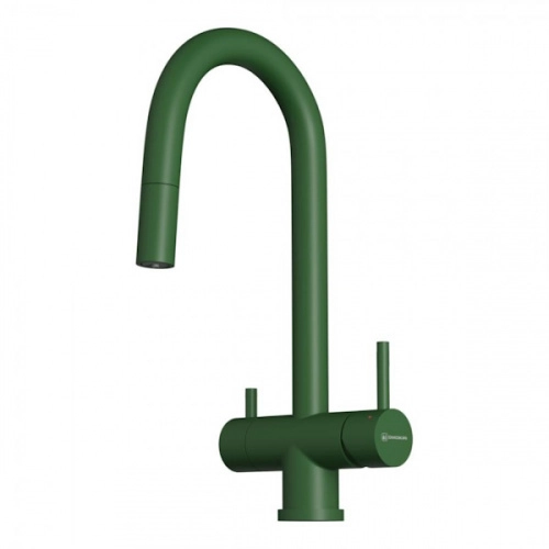 смеситель для кухни omoikiri akita s-rg royal green