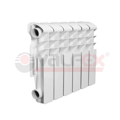 алюминиевый радиатор valfex base version 2.0 350 8 секций  белого цвета