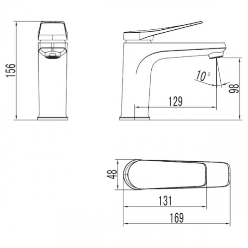 смеситель для раковины lemark bronx lm3706bl черный