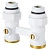 узел нижнего подключения royal thermo прямой 1/2"х3/4" ek (белый)