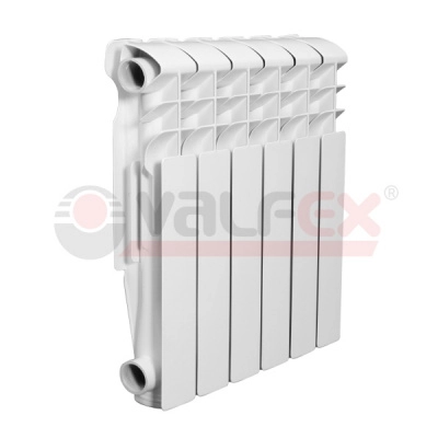 алюминиевый радиатор valfex base version 2.0 500 10 секций  белого цвета
