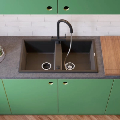  смеситель для кухни omoikiri akita s-rg royal green