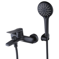 Смеситель для ванны Lemark BRONX LM3714BL черный