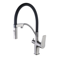 Смеситель с подключением к фильтру Lemark BRONX LM3761GM графит