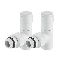 набор дизайн-вентилей royal thermo piano, угловой (белый) 1/2"