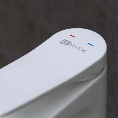 Смеситель для раковины Lemark BRONX LM3709MW белый матовый фото 4 смеситель для раковины lemark bronx lm3709mw белый матовый фото 4
