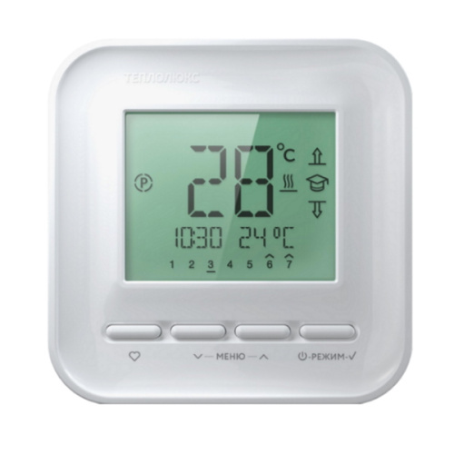 терморегулятор "теплолюкс" 520 белый