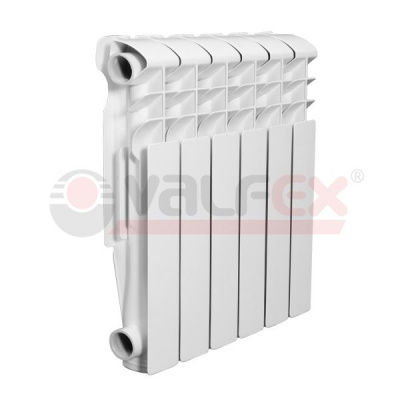 алюминиевый радиатор valfex base version 2.0 500 4 секции белого цвета