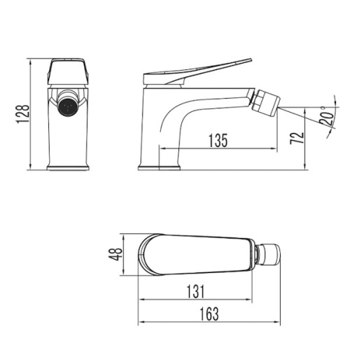 Смеситель для биде Lemark BRONX LM3708MW белый матовый фото 7 смеситель для биде lemark bronx lm3708mw белый матовый фото 7