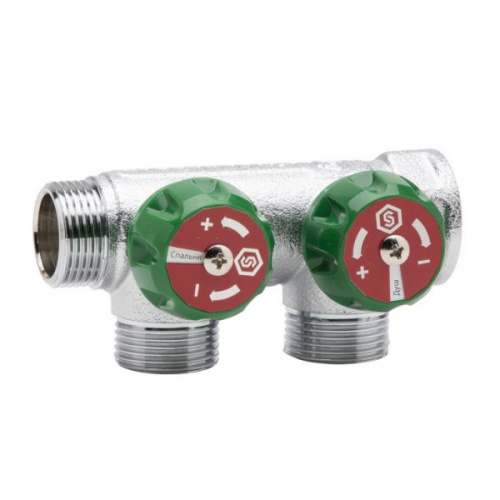 Коллектор регулирующий STOUT 3/4" 2 отвода 3/4" евроконус коллектор регулирующий stout 3/4" 2 отвода 3/4" евроконус