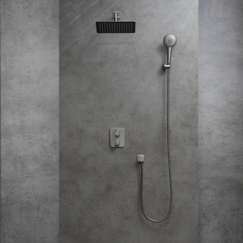 Встраиваемая душевая система Lemark BRONX LM3749GM графит фото 3 встраиваемая душевая система lemark bronx lm3749gm графит фото 3