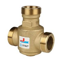 термостатический смесительный клапан stout g 1" 1/4 нр 60°с