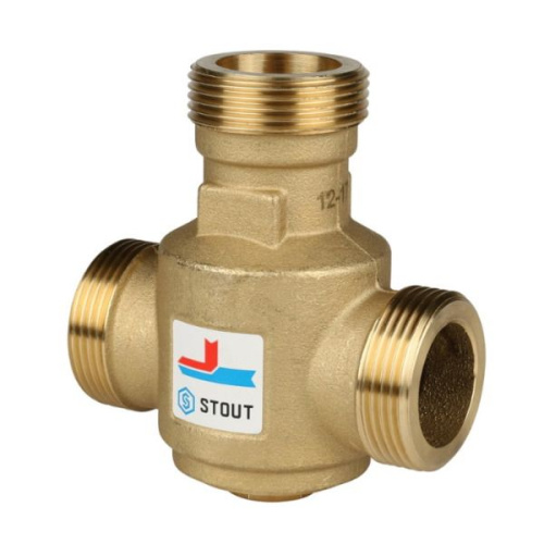 Термостатический смесительный клапан STOUT G 1" 1/4 НР 60°С термостатический смесительный клапан stout g 1" 1/4 нр 60°с