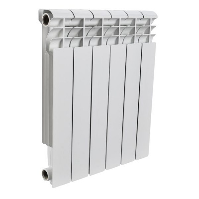 алюминиевый радиатор rommer profi 500 8 секций белого цвета