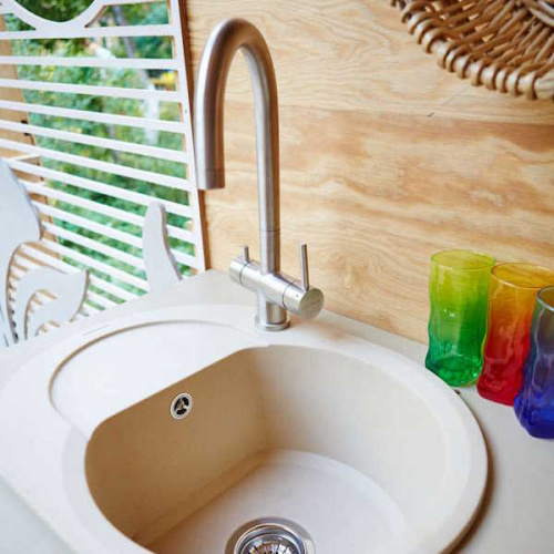 Смеситель для кухни Omoikiri Akita BN нержавеющая сталь фото 3 смеситель для кухни omoikiri akita bn нержавеющая сталь фото 3