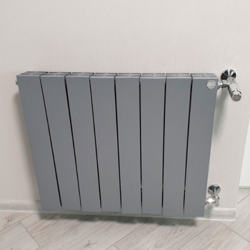 биметаллический радиатор royal thermo pianoforte 500 silver satin 6 секций фото 2