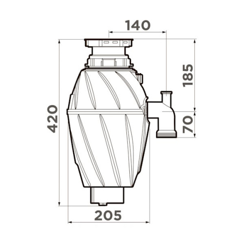 Измельчитель пищевых отходов Omoikiri Nagare 1000 фото 2 измельчитель пищевых отходов omoikiri nagare 1000 фото 2