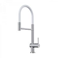  смеситель для кухни omoikiri kanto 2 plus sb-c-wh хром/белый