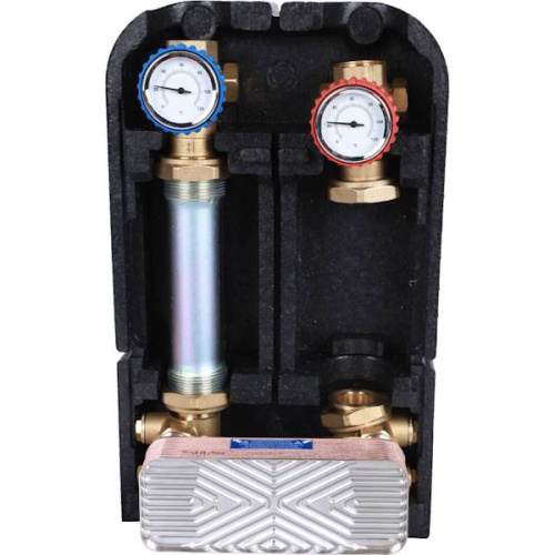 насосная группа stout с теплообменником 18 пластин без насоса в теплоизоляции