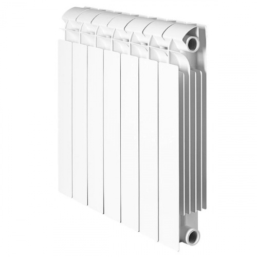 алюминиевый радиатор global vox r 500 6 секций белого цвета