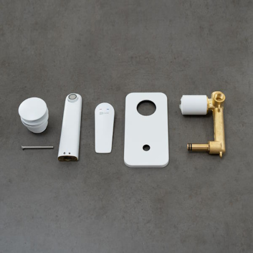 Смеситель для раковины Lemark BRONX LM3726MW белый матовый фото 3 смеситель для раковины lemark bronx lm3726mw белый матовый фото 3