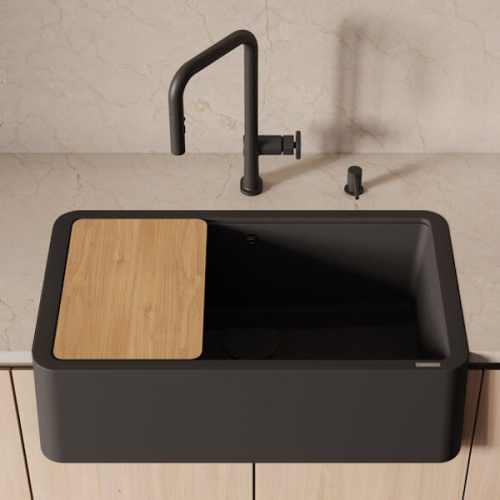  смеситель для кухни omoikiri arita sb-gb графит фото 2