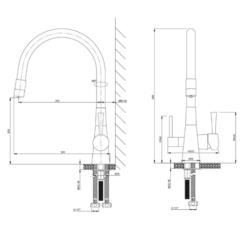 Смеситель с подключением к фильтру Lemark COMFORT LM3075B бронза/черный фото 2 смеситель с подключением к фильтру lemark comfort lm3075b бронза/черный фото 2