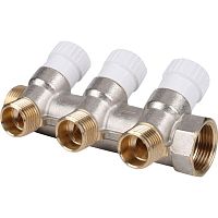 коллектор распределительный stout 3/4" 3 отвода 1/2"