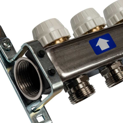 коллектор stout нержавейка в сборе без расходомеров 7 выходов фото 2