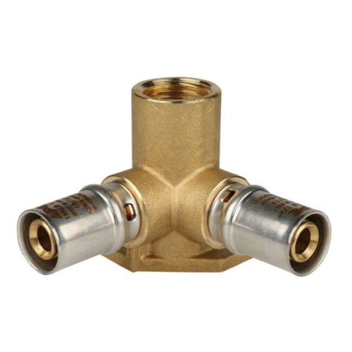 Тройник настенный с креплением 1/2"х20 STOUT пресс тройник настенный с креплением 1/2"х20 stout пресс