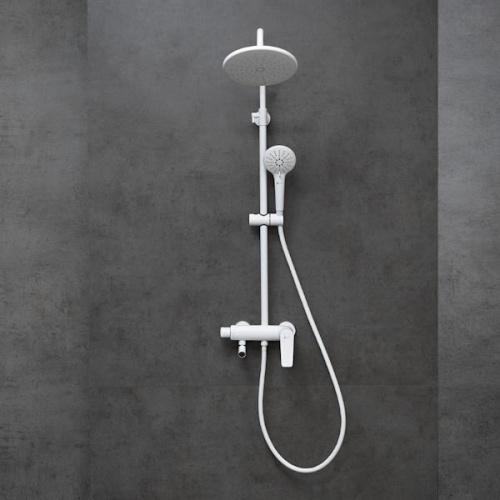 Смеситель для ванны и душа Lemark BRONX LM3762MW белый матовый фото 2 смеситель для ванны и душа lemark bronx lm3762mw белый матовый фото 2