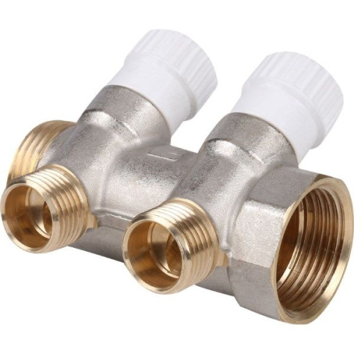 Коллектор распределительный STOUT 1" 2 отвода 1/2" коллектор распределительный stout 1" 2 отвода 1/2"