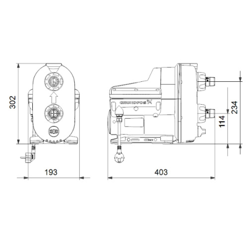Насосная станция Grundfos SCALA 2 3-45 фото 2 насосная станция grundfos scala 2 3-45 фото 2