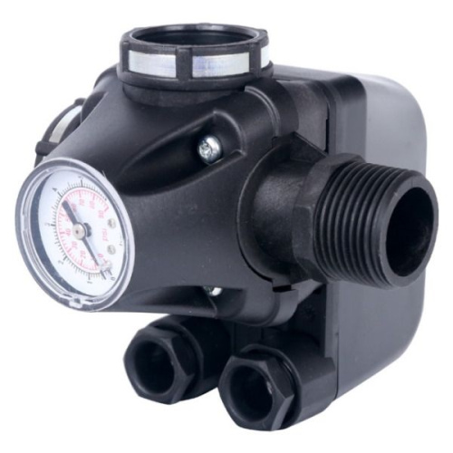 реле давления для водоснабжения stout со встроенным манометром pm5-3w 1-5 бар