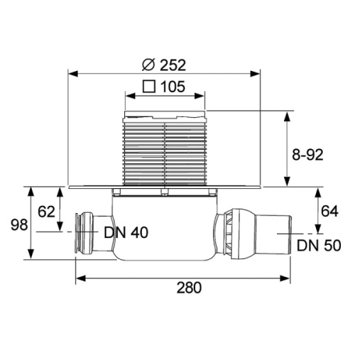 Душевой трап TECEdrainpoint S 120 горизонтальный DN50 фото 2 душевой трап tecedrainpoint s 120 горизонтальный dn50 фото 2