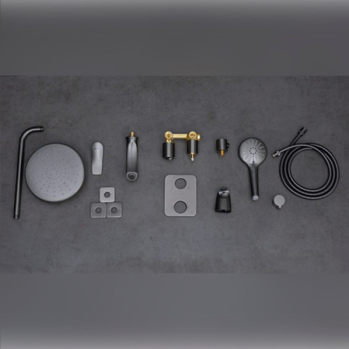 Встраиваемая душевая система Lemark BRONX LM3722GM графит фото 5 встраиваемая душевая система lemark bronx lm3722gm графит фото 5