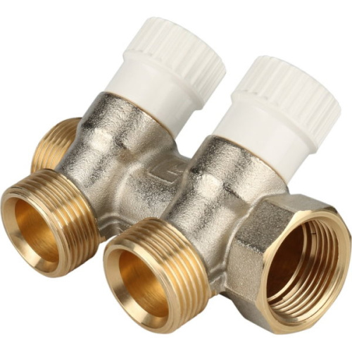 Коллектор распределительный STOUT 3/4" 2 отвода 3/4"ЕК коллектор распределительный stout 3/4" 2 отвода 3/4"ек