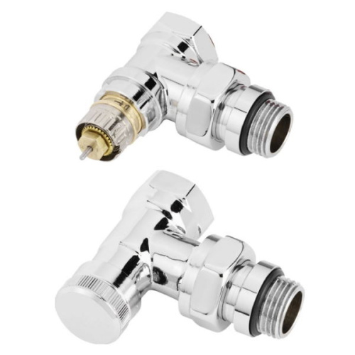 Набор термостатический для радиатора угловой ROYAL THERMO 1/2" Click Хром набор термостатический для радиатора угловой royal thermo 1/2" click хром