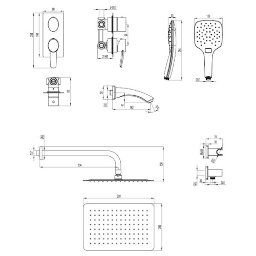 Встраиваемая душевая система Lemark ATLANTISS LM3242C хром фото 3 встраиваемая душевая система lemark atlantiss lm3242c хром фото 3