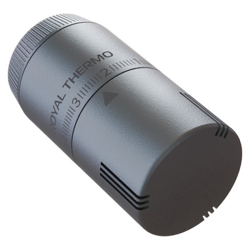 Термоголовка жидкостная Royal Thermo Design М30х1,5 (серебристый) NEW фото 3 термоголовка жидкостная royal thermo design м30х1,5 (серебристый) new фото 3