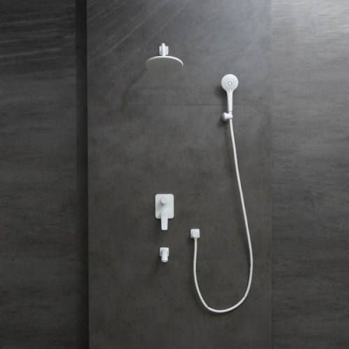 Смеситель для ванны и душа Lemark BRONX LM3722MW белый матовый фото 2 смеситель для ванны и душа lemark bronx lm3722mw белый матовый фото 2