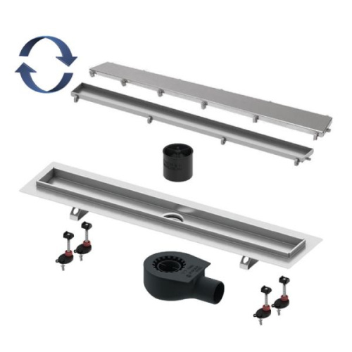 лоток для душа tecelinus для душа 800 мм 2 в 1 ( tile + steel) 15103089