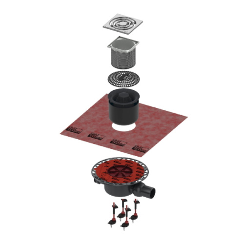 душевой трап tecedainpoint s с сифоном dn 50 и решеткой kdp-s120 фото 4